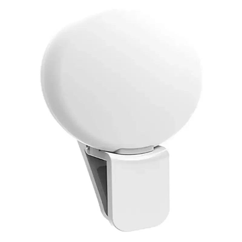 White spherical light fixture on a white background