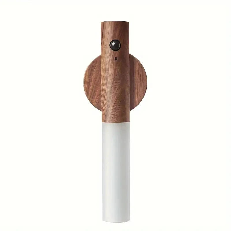 Wooden Night Light on a White Background