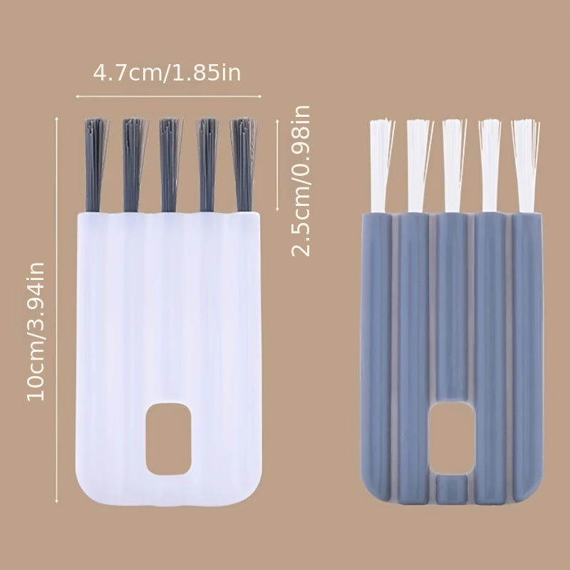 Two hairbrushes with measurements on a beige background