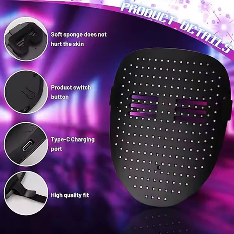 Black electronic device with charging port and switch button on a purple background