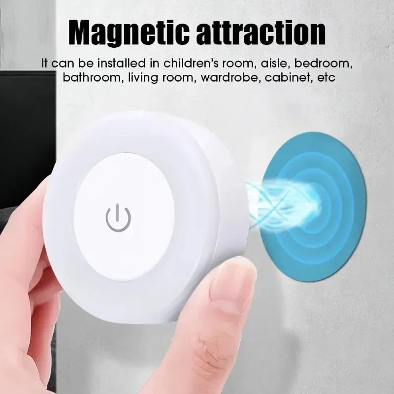 Magnetic attraction product with power symbol on a white background