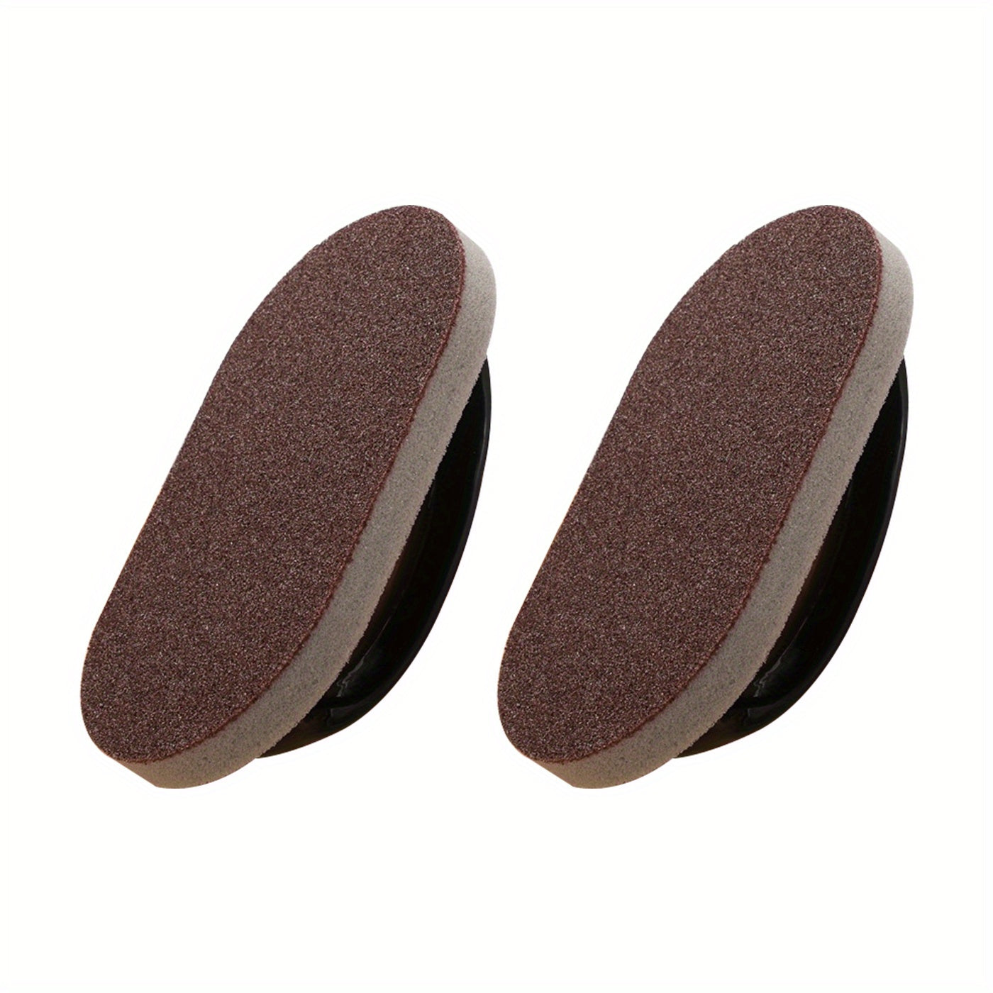 Two sanding discs on a white background
