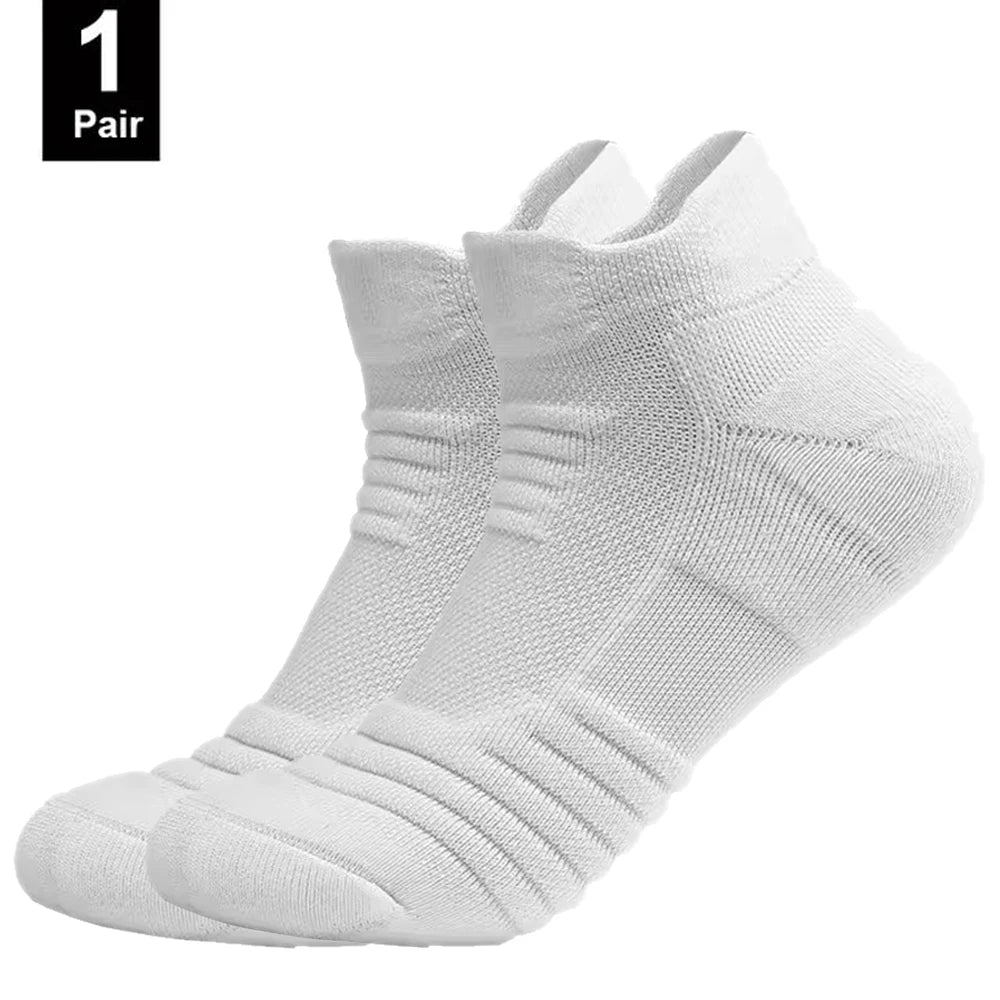 White ankle socks on a white background