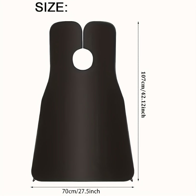 Black dress with measurements on a white background