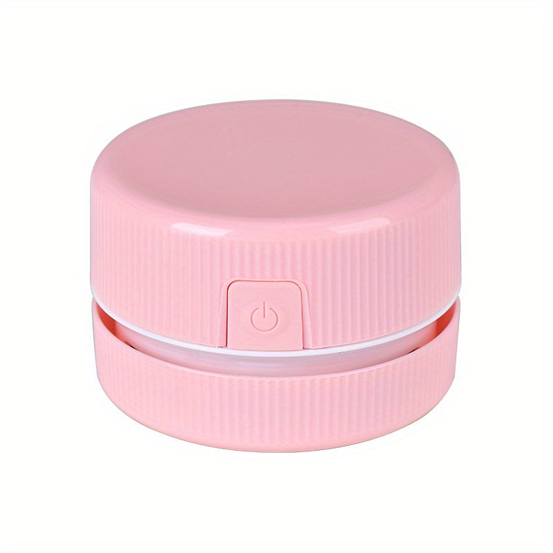 Pink container with power button on a white background