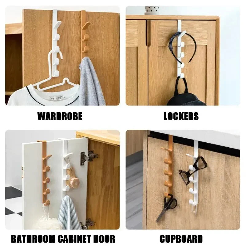 Product demonstrating multiple uses on wardrobe, lockers, bathroom cabinet door, and cupboard.