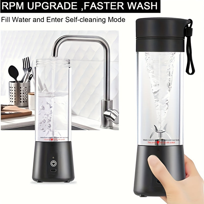 Black and transparent water filter with faucet in the background