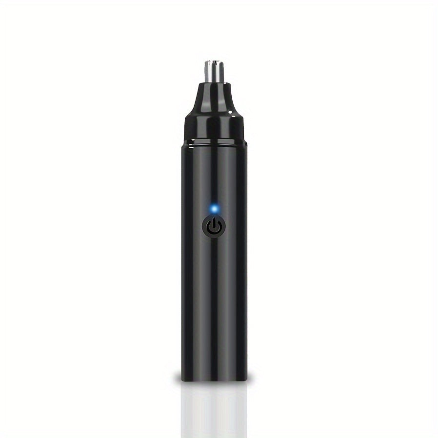 Black electronic device with a power symbol on a white background