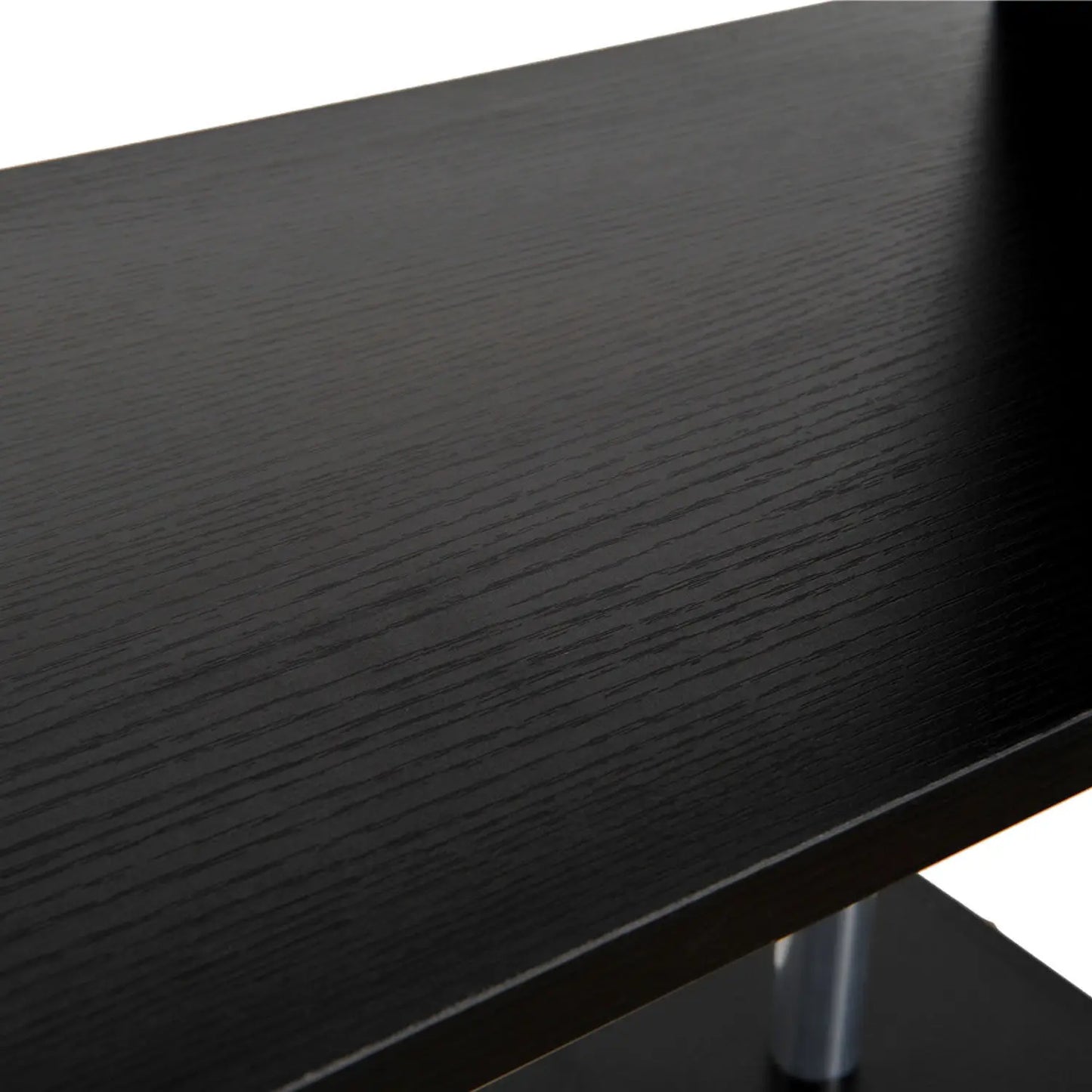 Black Wooden S SHaped Bookshelf