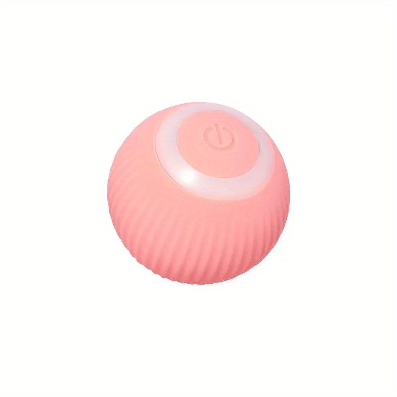 Pink textured ball with a white top on a white background