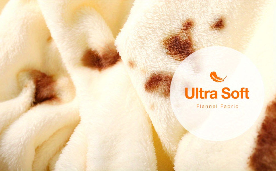 Close-up of flannel fabric with 'Ultra Soft' label on a white background