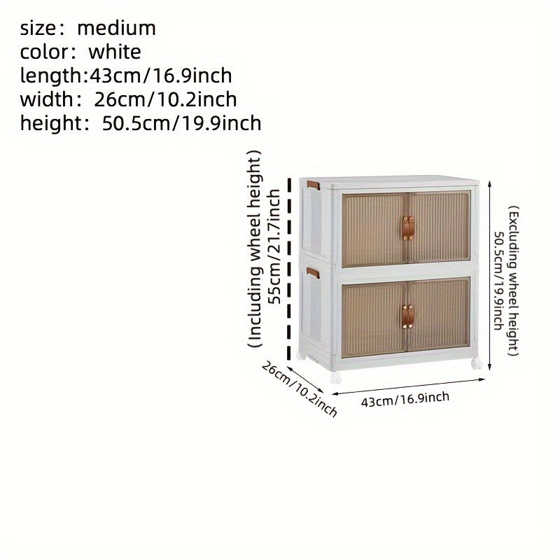 White cabinet with dimensions labeled on a white background