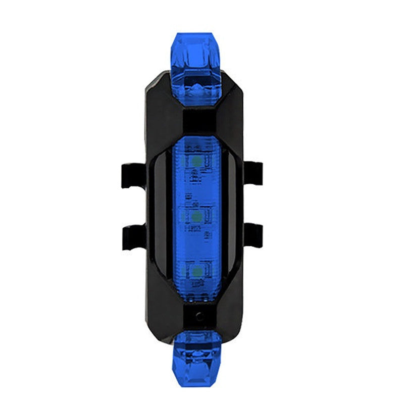 Blue LED light bar on a white background