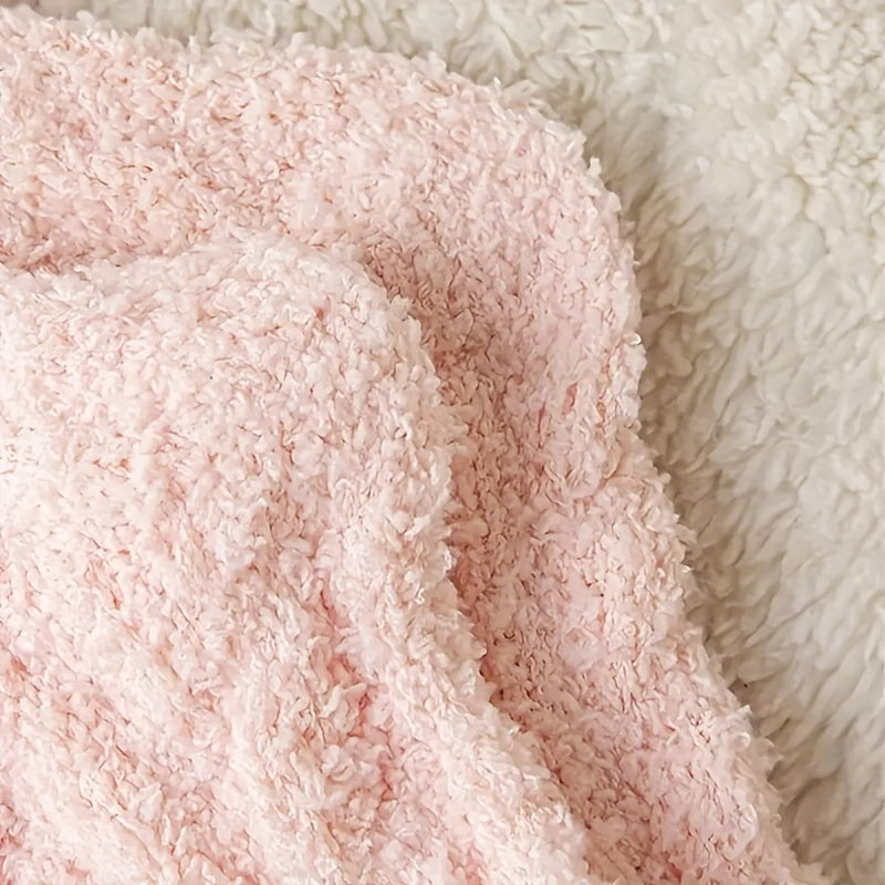 Close-up of a pink textured fabric