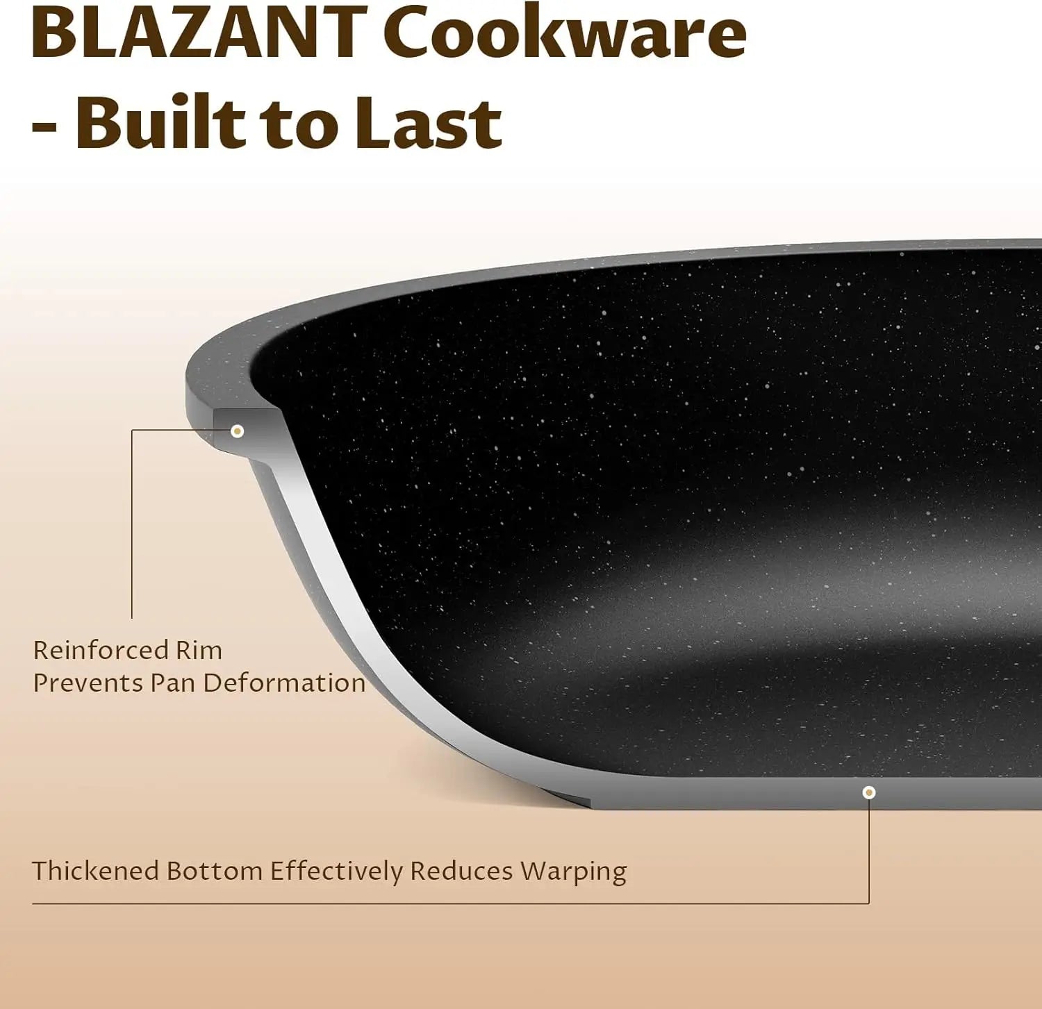 Non Stick Granite Pan Set - Built To Last