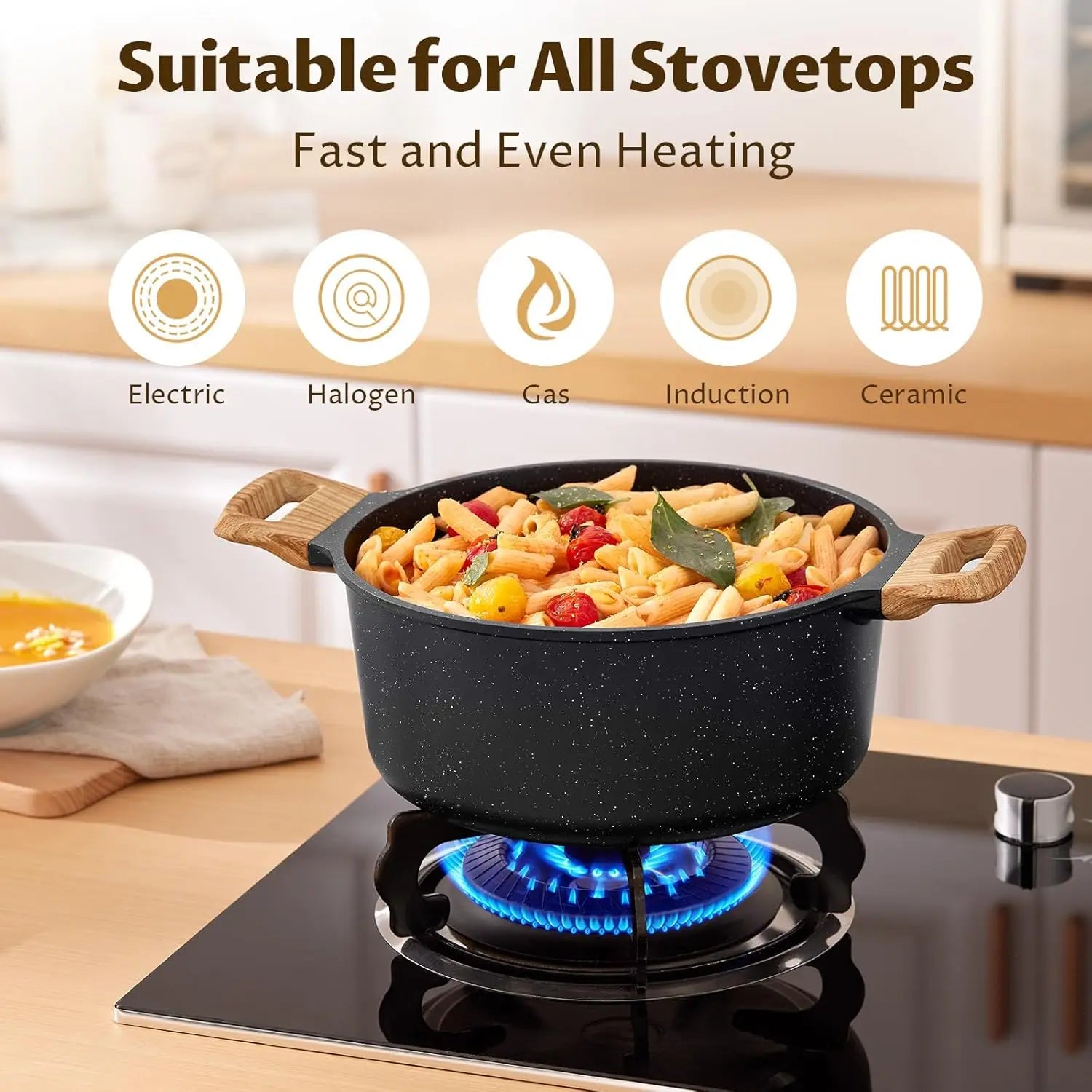 Granite Pot Suitable for All Stovetops