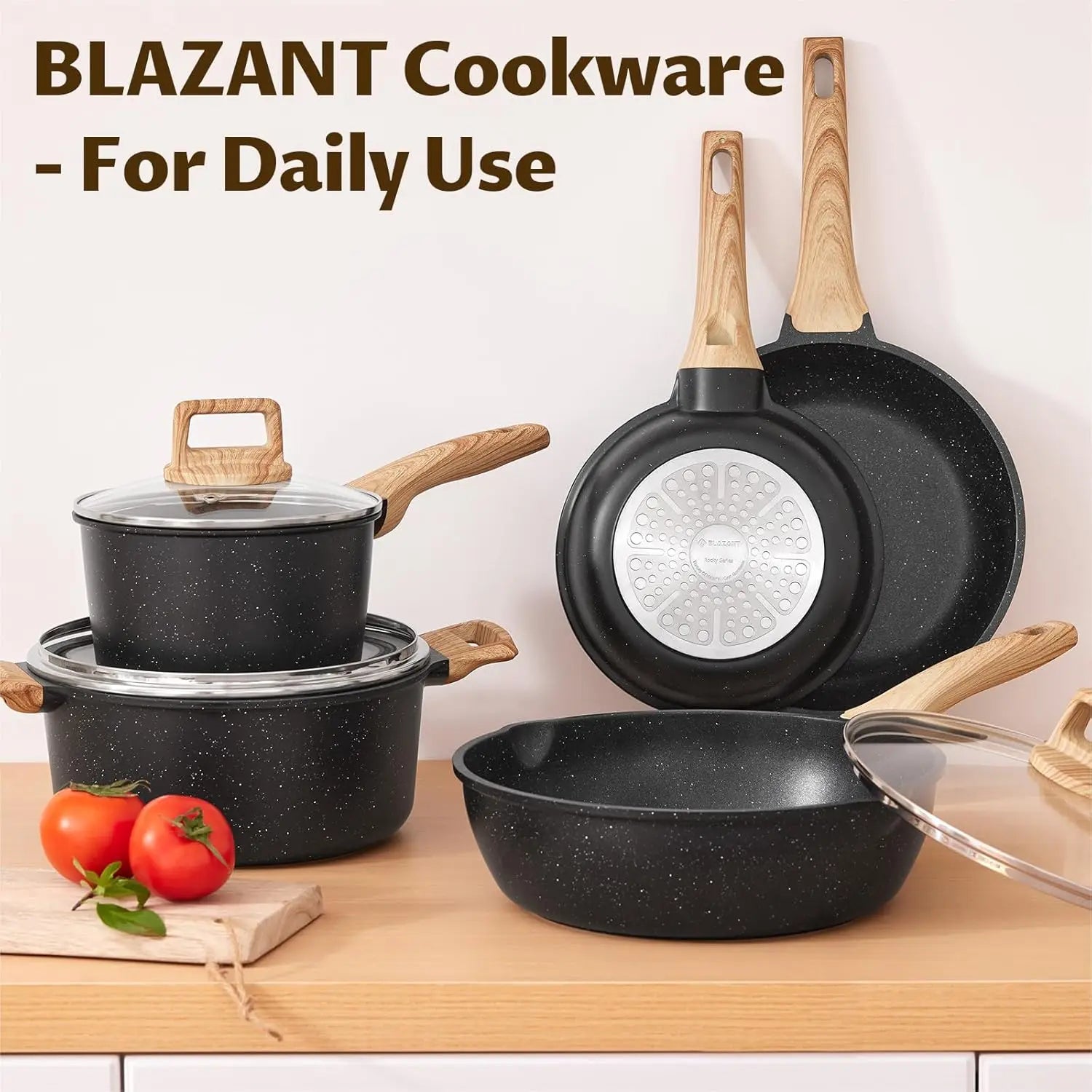 Granite Pan Set for Daily Use