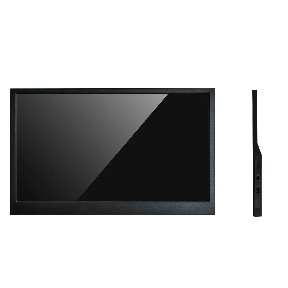 Black framed mirror on a white background