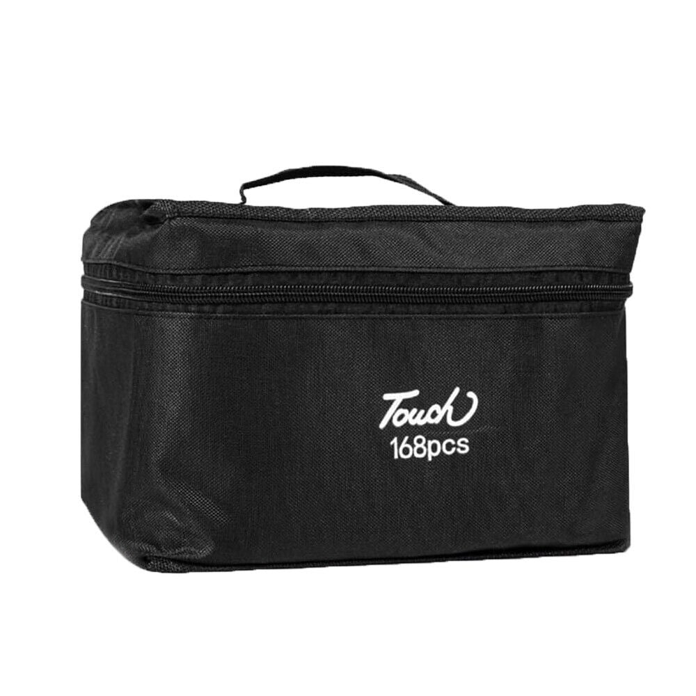 Black bag with 'Touch' logo and '168 pcs' text on a white background