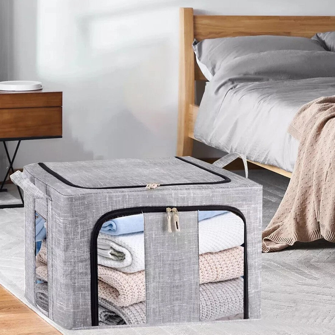 Extra Large 66L Storage Box Grey