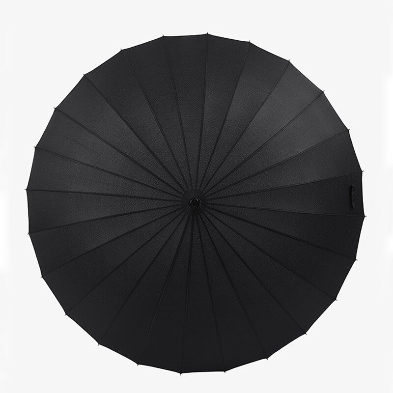Top View of Large Black Umbrella
