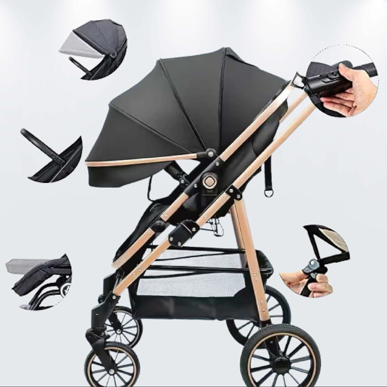 3 in 1 Pram and Stroller Set