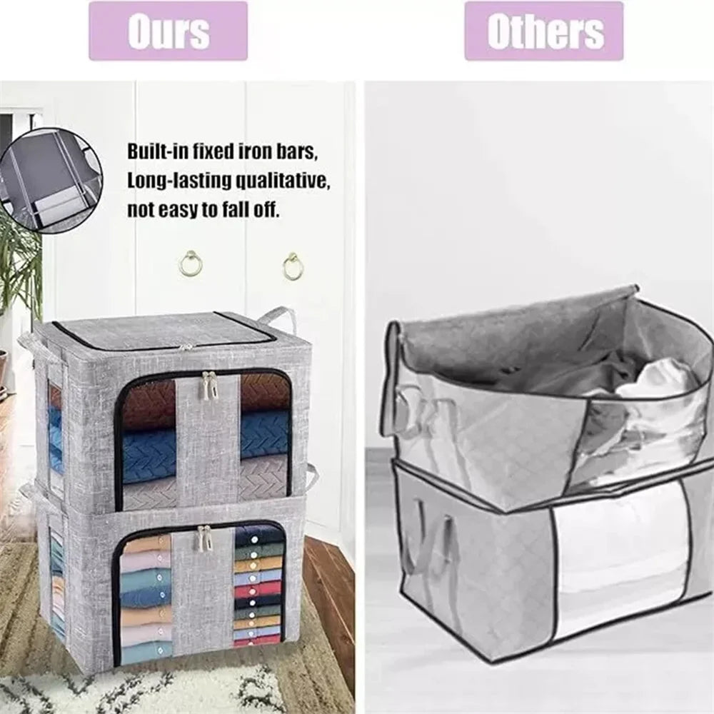 Grey Storage Box Features