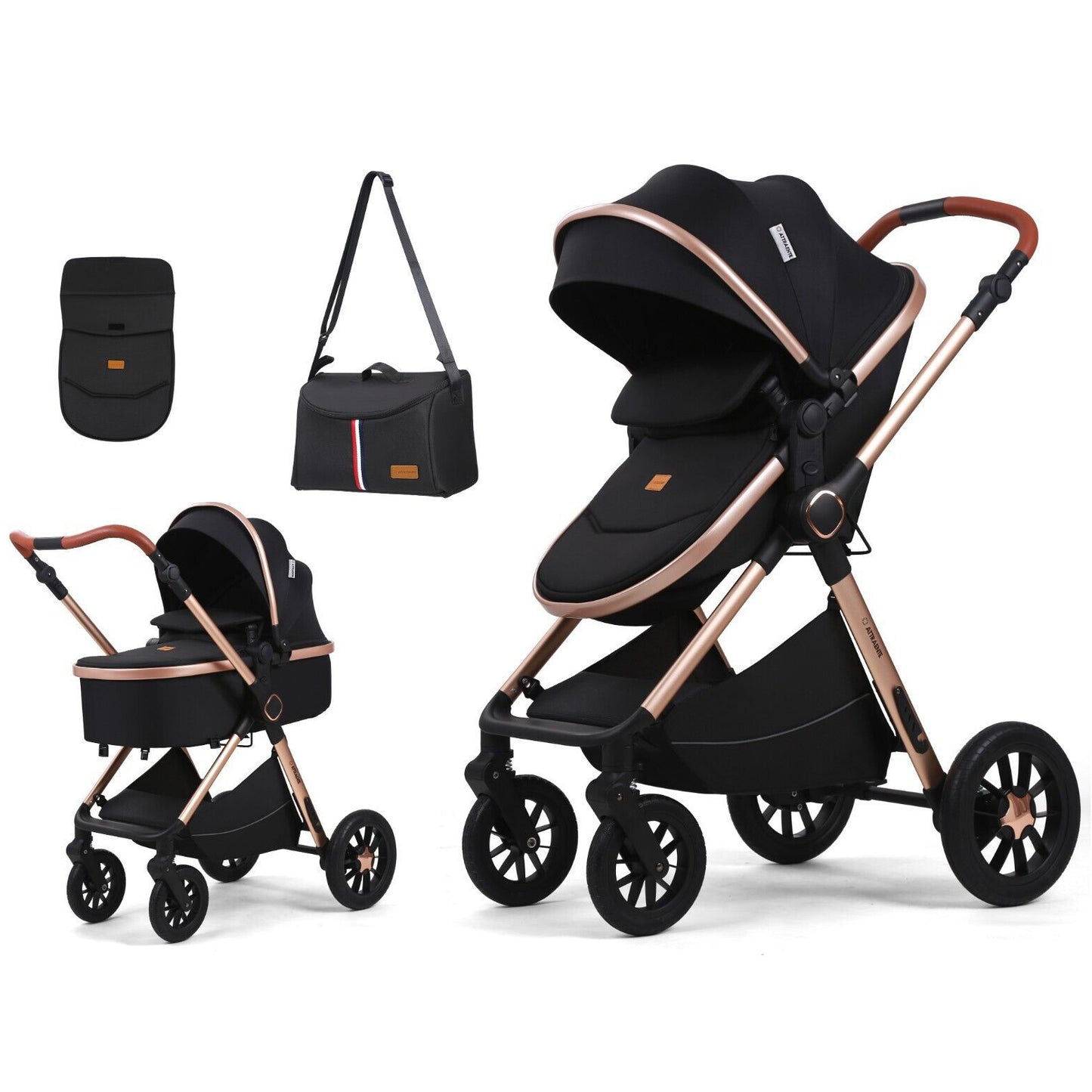 3 in 1 Pram and Stroller Set