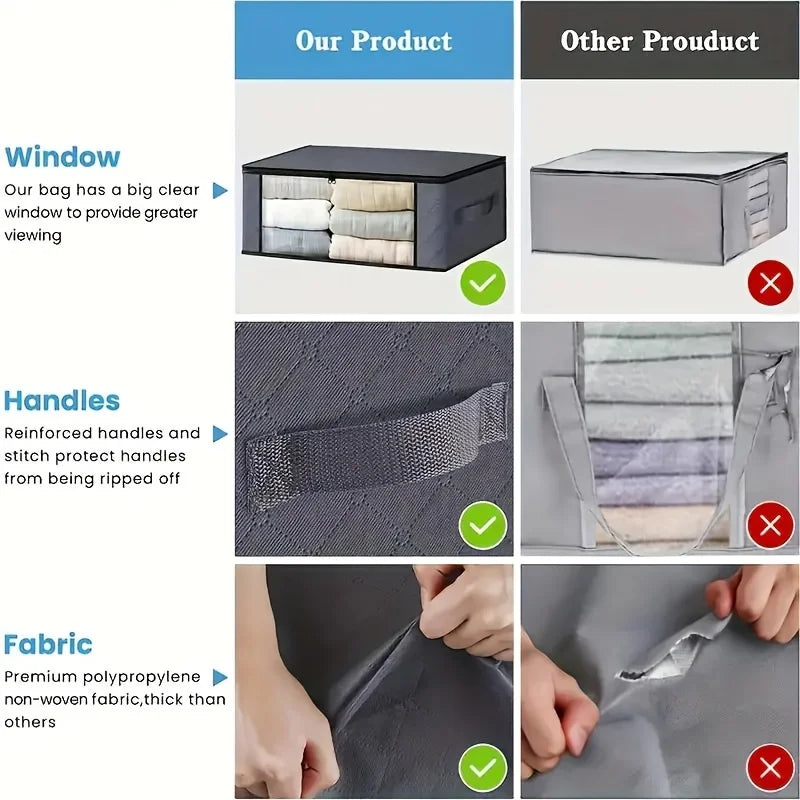 Grey Storage Bag Features