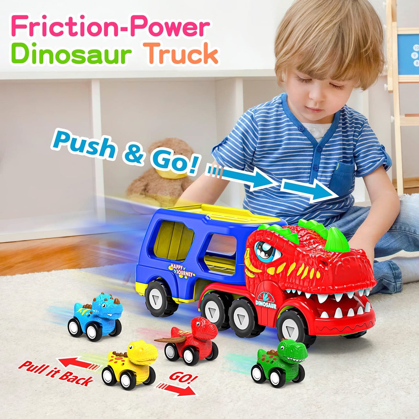 5 in 1 Dinosaur Truck Toys