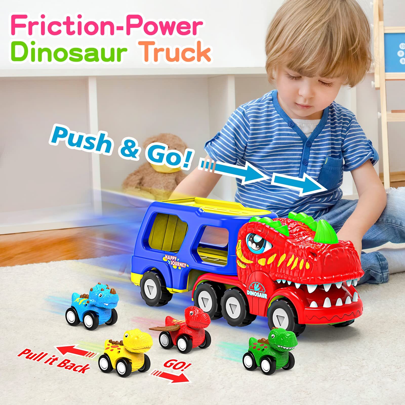 5 in 1 Dinosaur Truck Toys