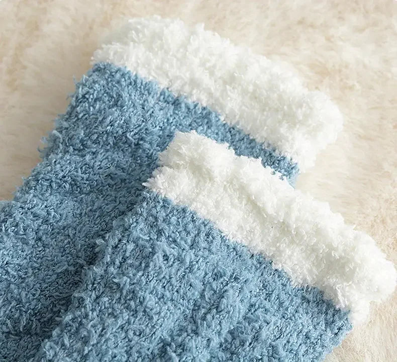 Blue Womens Winter Socks