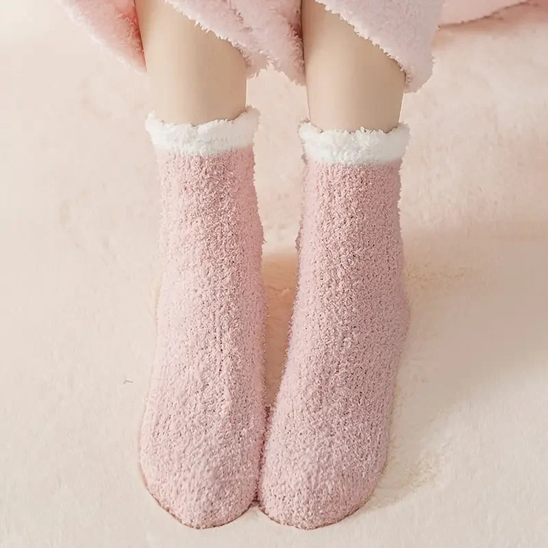 Pink Womens Winter Socks