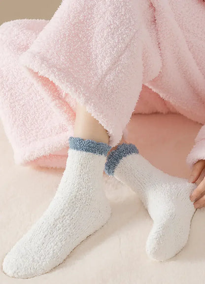 White Winter Socks Womens