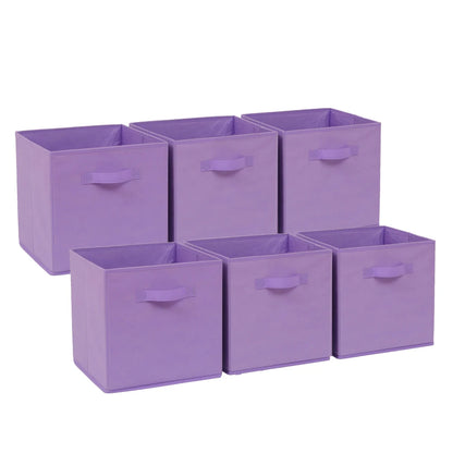 6 Pack Purple Storage Cubes