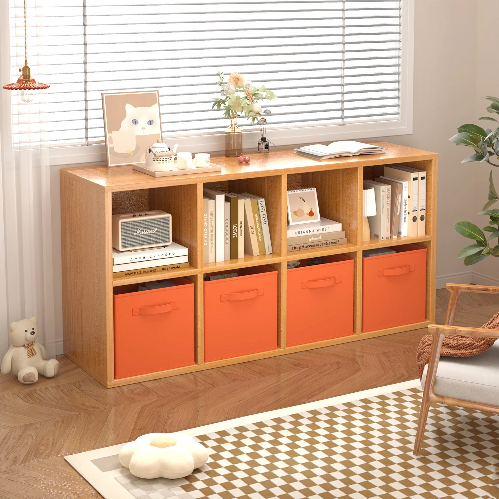 Orange Storage Cube Boxes