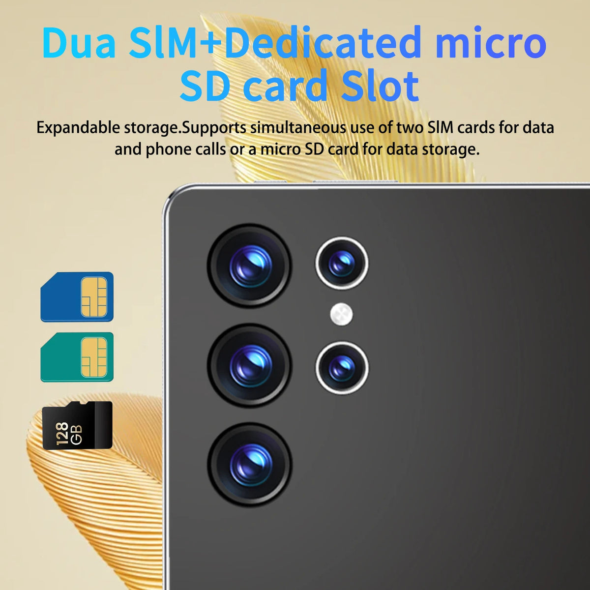 Android 13 Tablet 10.36" 16GB RAM 1TB ROM 5G Dual SIM WiFi Portable Computer