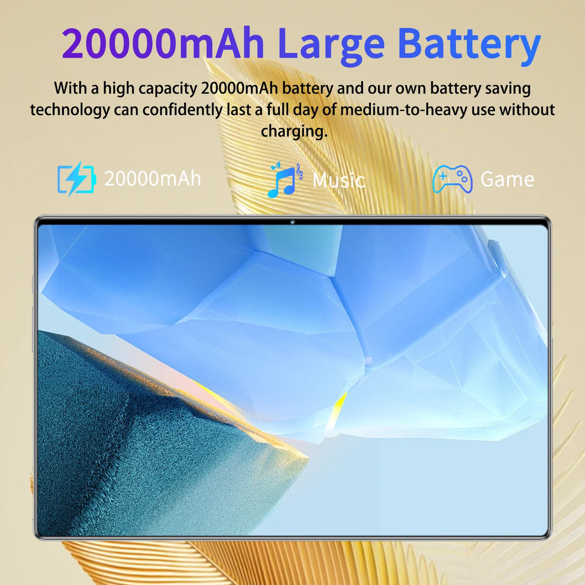 Android 13 Tablet 10.36" 16GB RAM 1TB ROM 5G Dual SIM WiFi Portable Computer