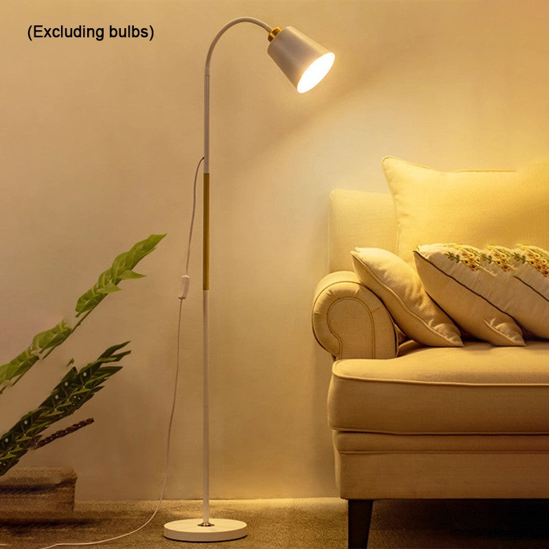 White and Gold Standing Floor Lamp