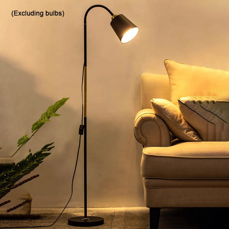 Black and Gold Standing Floor Lamp