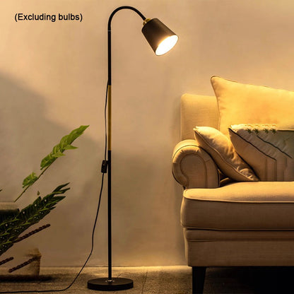Black and Gold Standing Floor Lamp