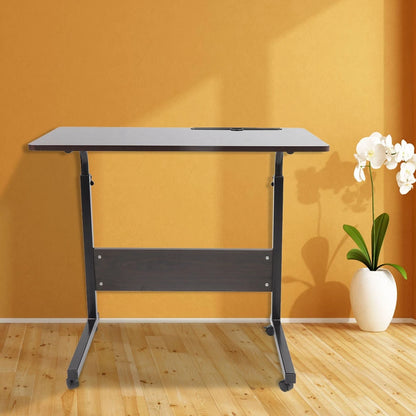 Laptop Desk with Wheels on an Orange Background