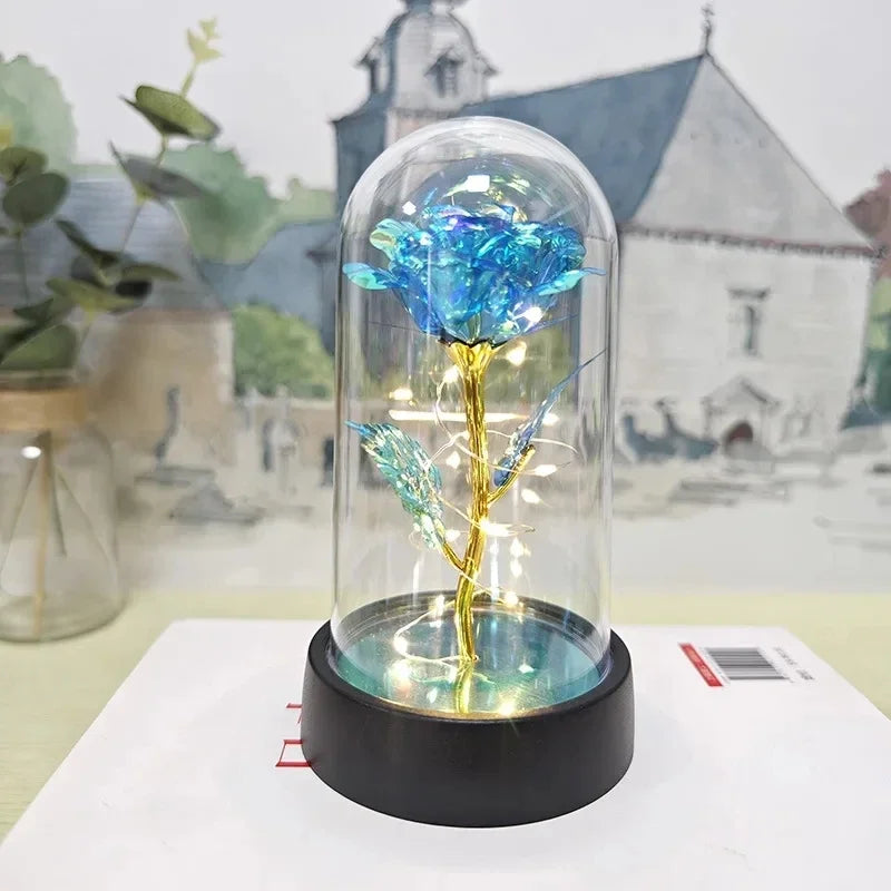 Blue LED Artificial Flower