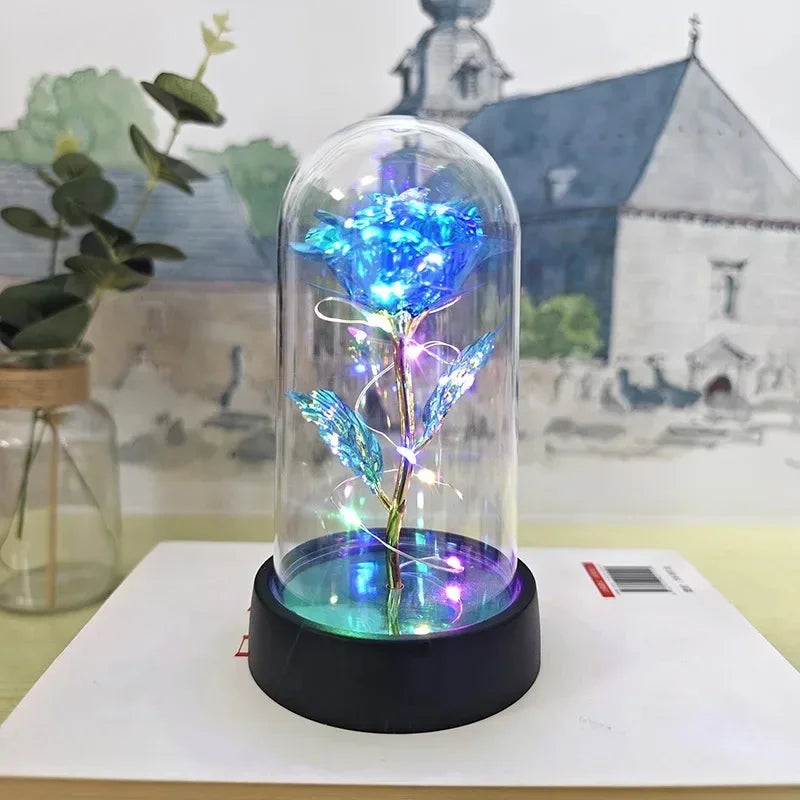 Blue LED Artificial Flower