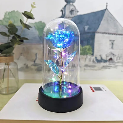 Blue LED Artificial Flower