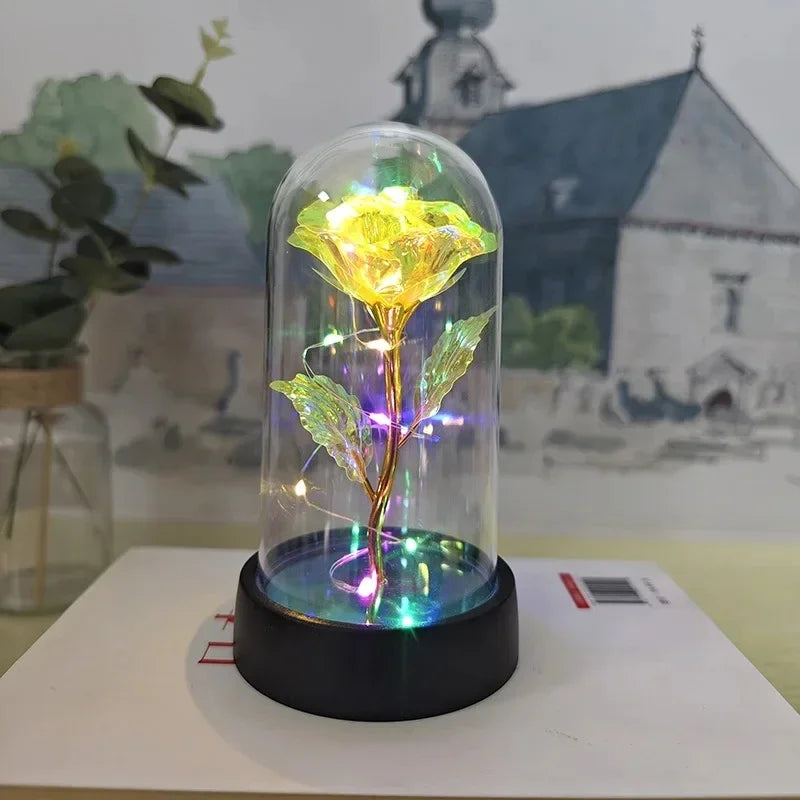 Yellow LED Artificial Flower