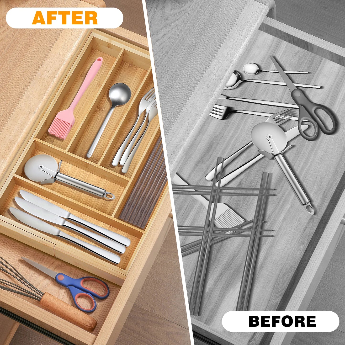 Bamboo Cutlery Drawer
