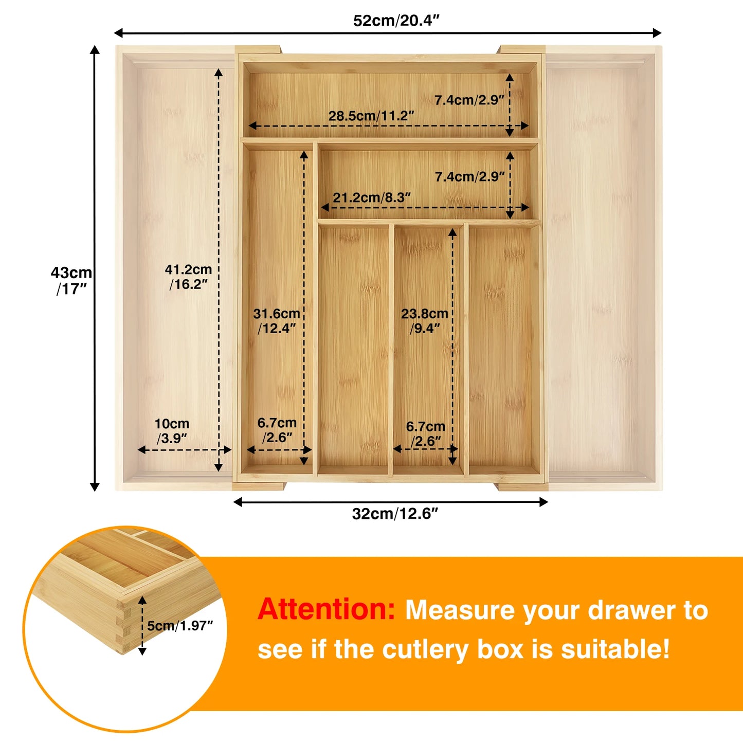 Bamboo Cutlery Drawer