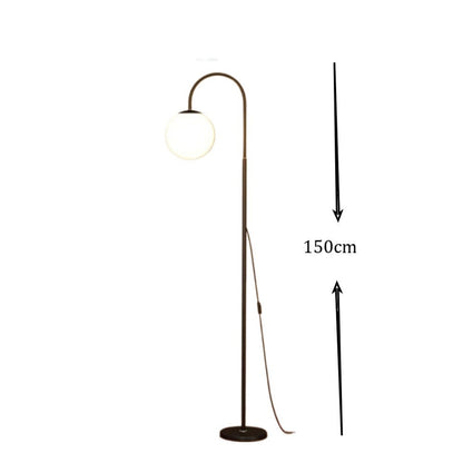 Floor lamp with a measurement label indicating 150cm on a white background