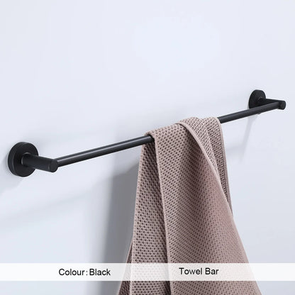 Black Bathroom Towel Bar